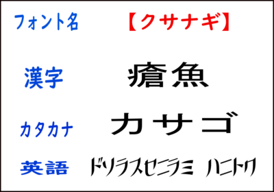 デジタル魚拓を自作するなら知っておきたいオススメのフォント8選 子どもと妻と釣りと僕